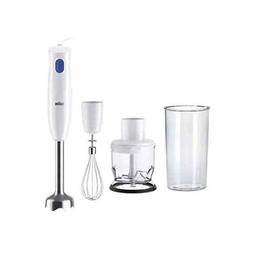 Hand blender Braun with metal shaft, 3-in-1 functionality, 450W, model WMQ10202M.