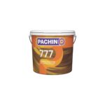 A can of white lacquer paint providing a smooth, glossy finish for furniture and walls.